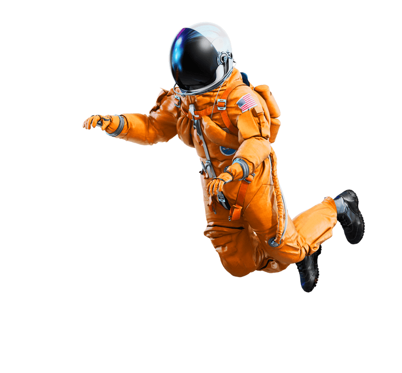 Astronaut in the air